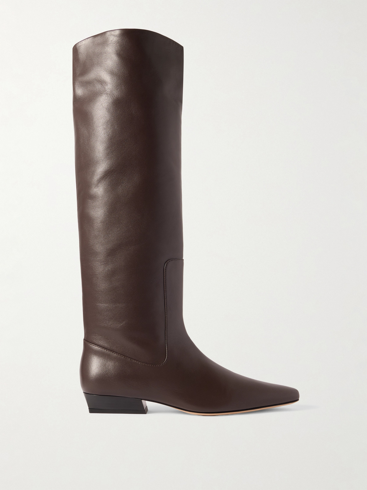 Staud Wally Leather Knee Boots In Multi