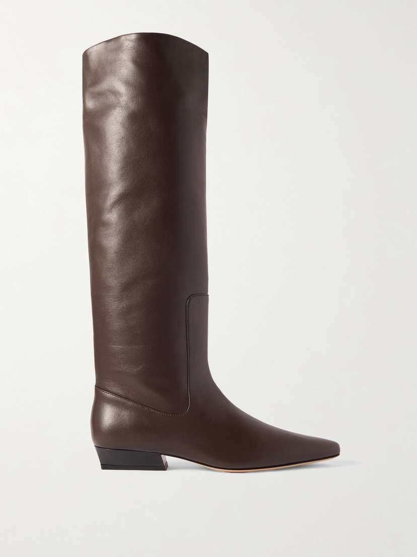 Staud Wally Leather Knee Boots