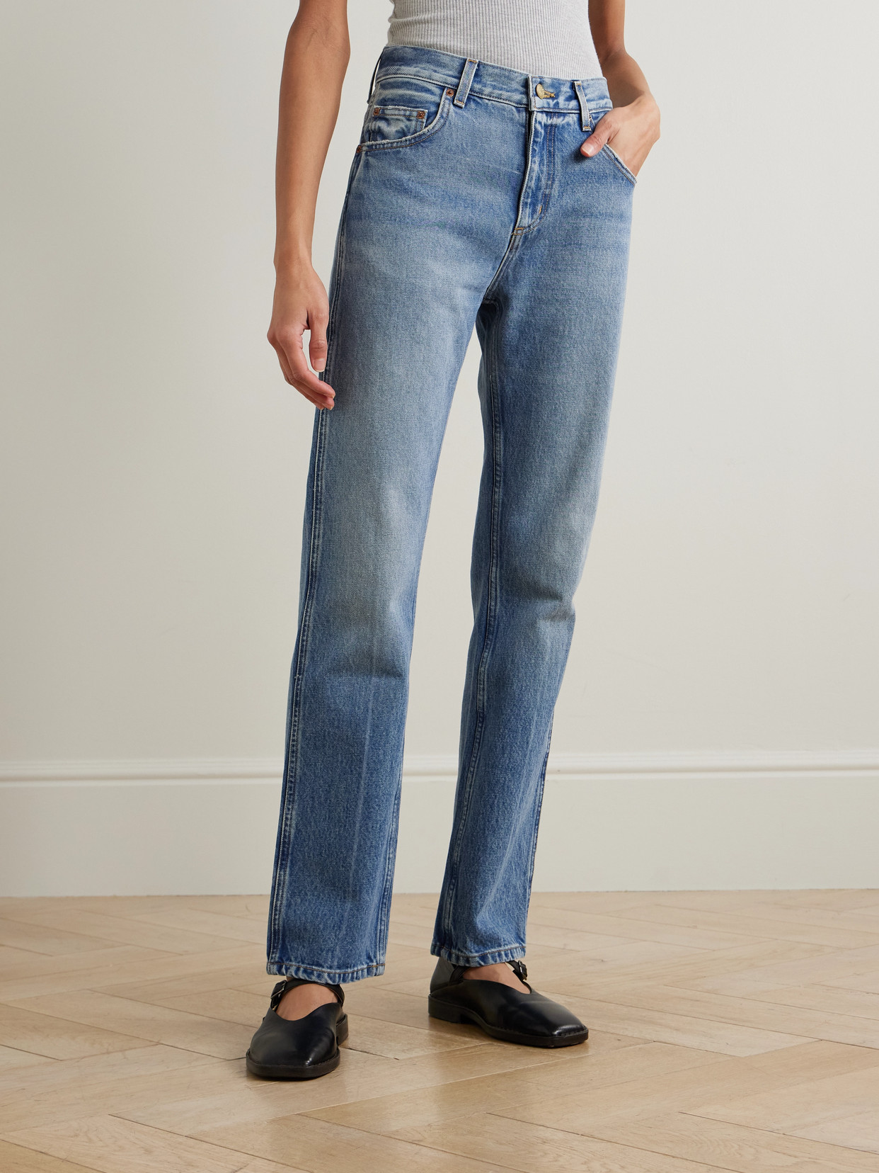 Mira High-Rise Straight-Leg Jeans