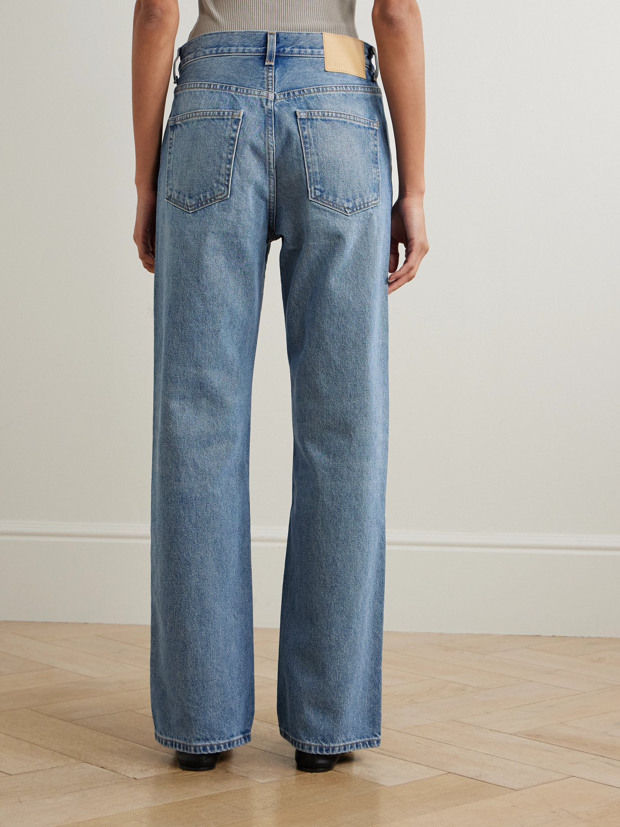 B Sides Bec High-rise Wide-leg Jeans In Blue