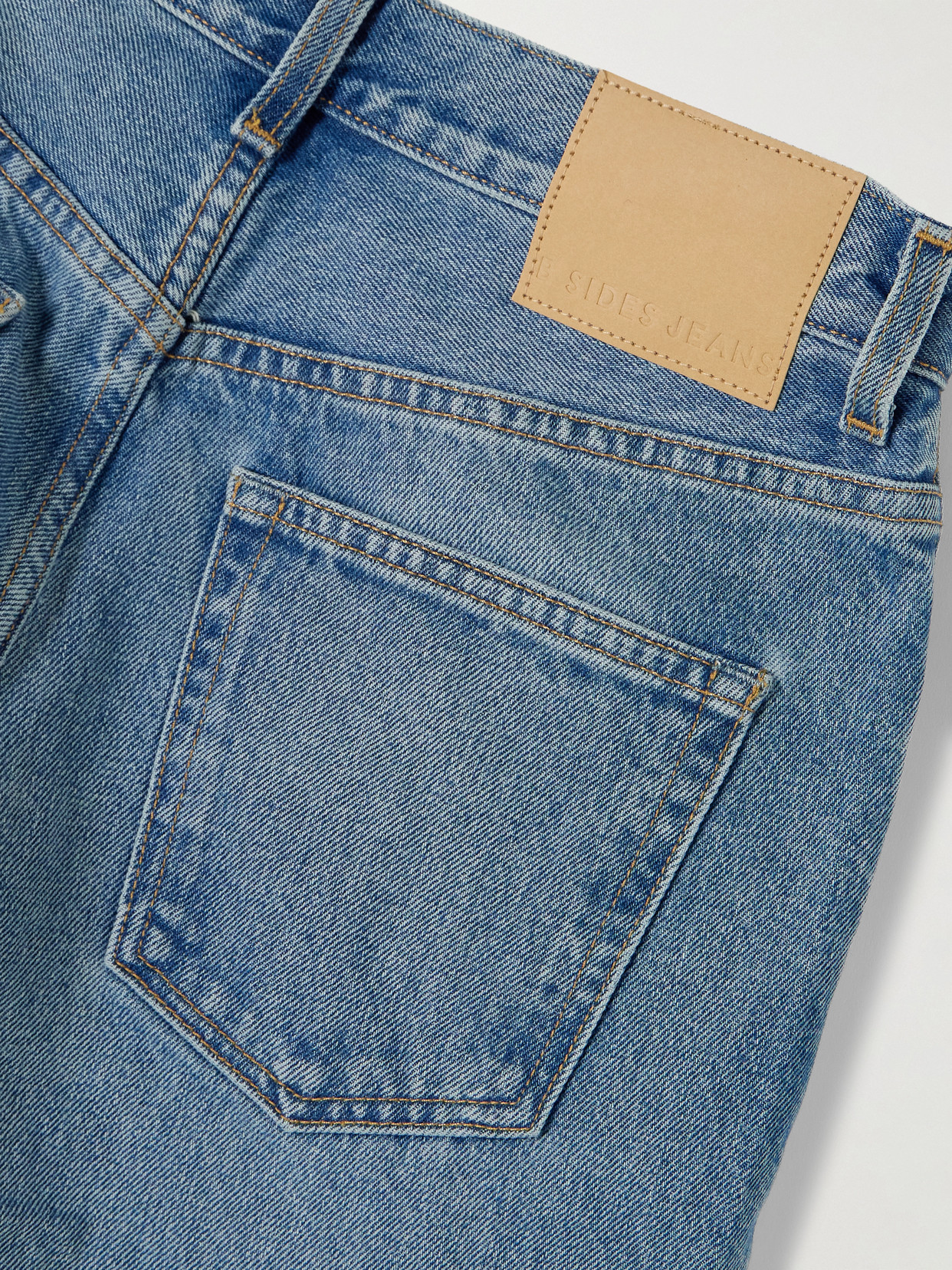 B Sides Bec High-rise Wide-leg Jeans In Blue