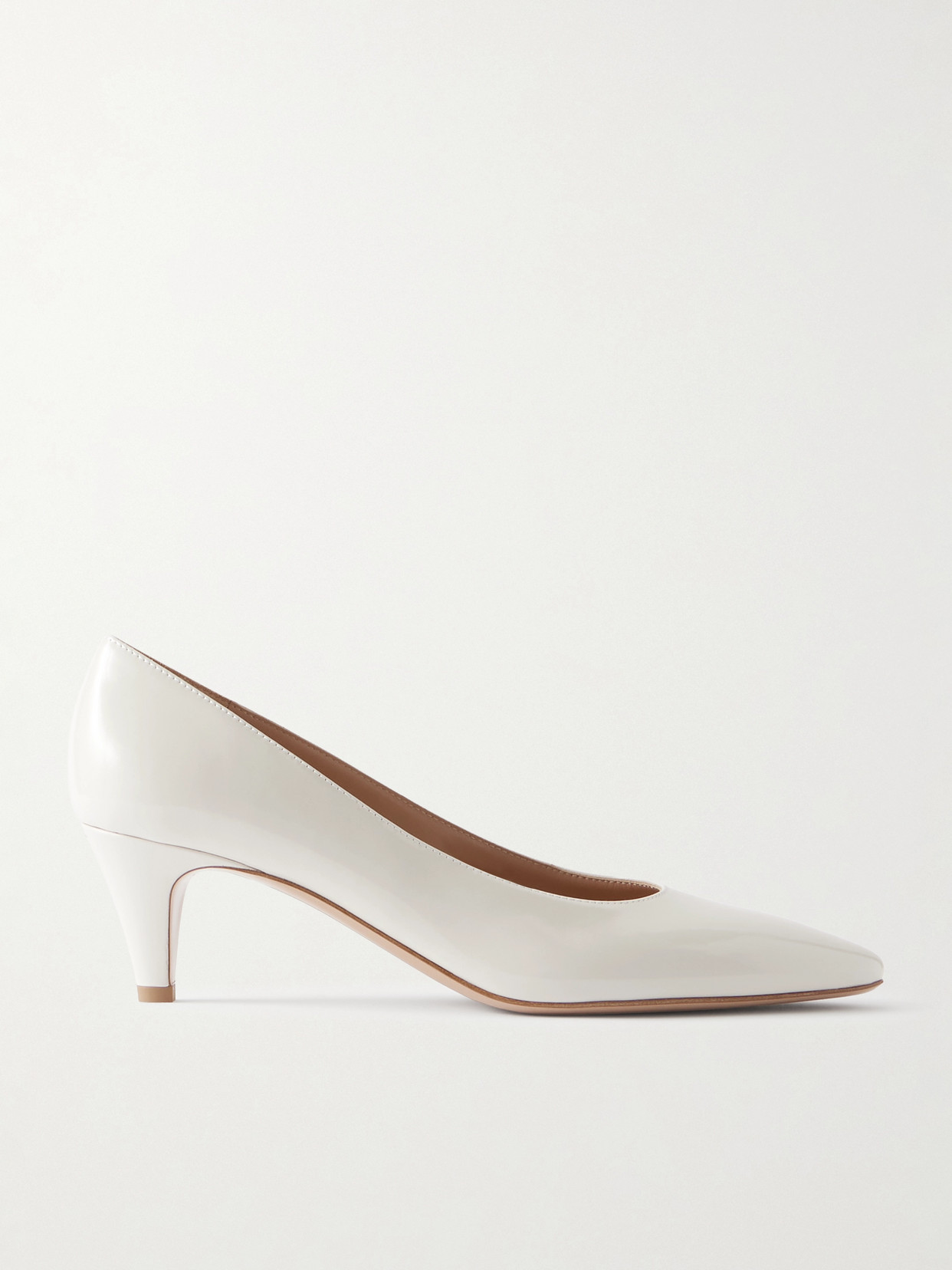 Gianvito Rossi Amelia 55 Patent-leather Pumps In White