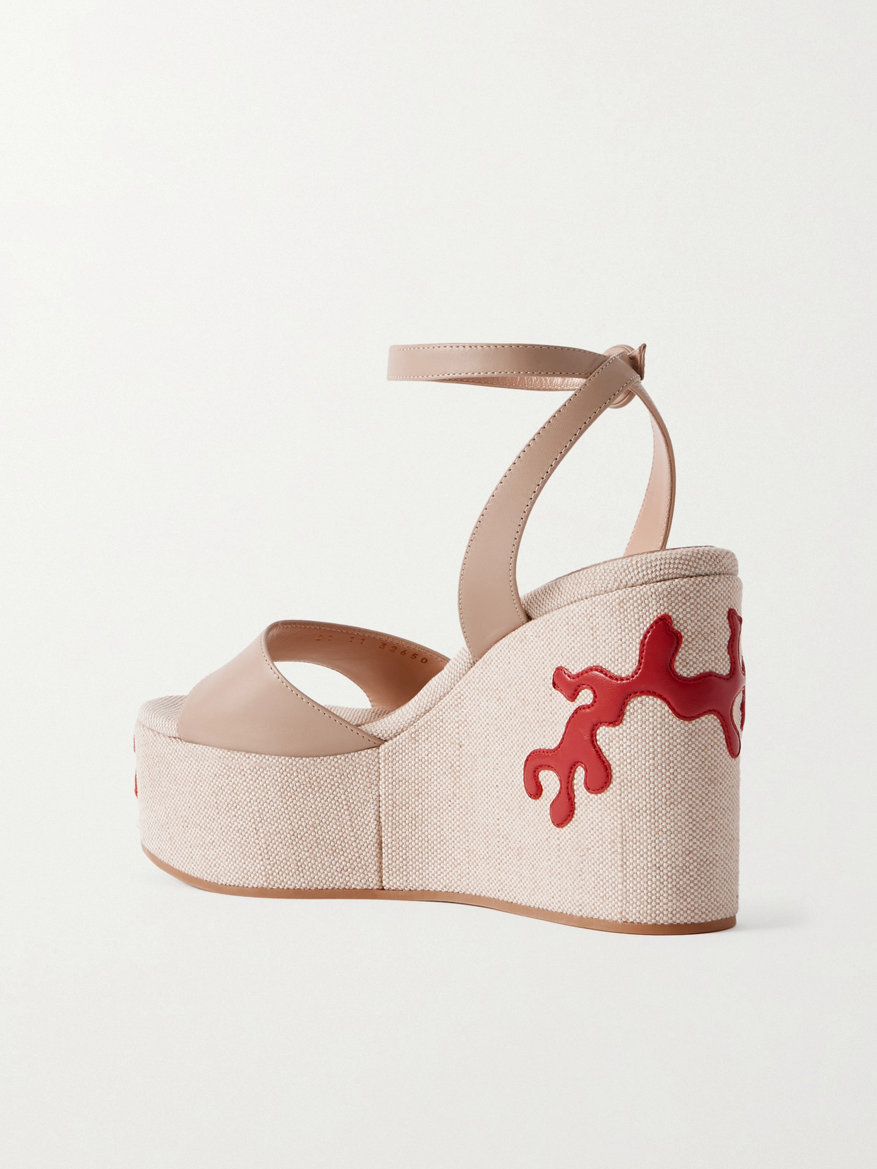 Gianvito Rossi 60 Leather Platform Sandals In Neutral