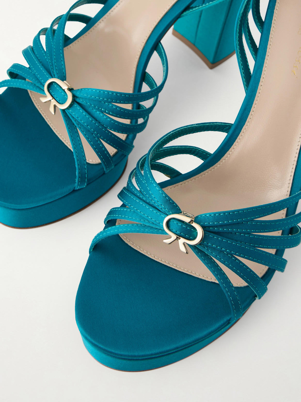 Rita 110 Satin Platform Sandals