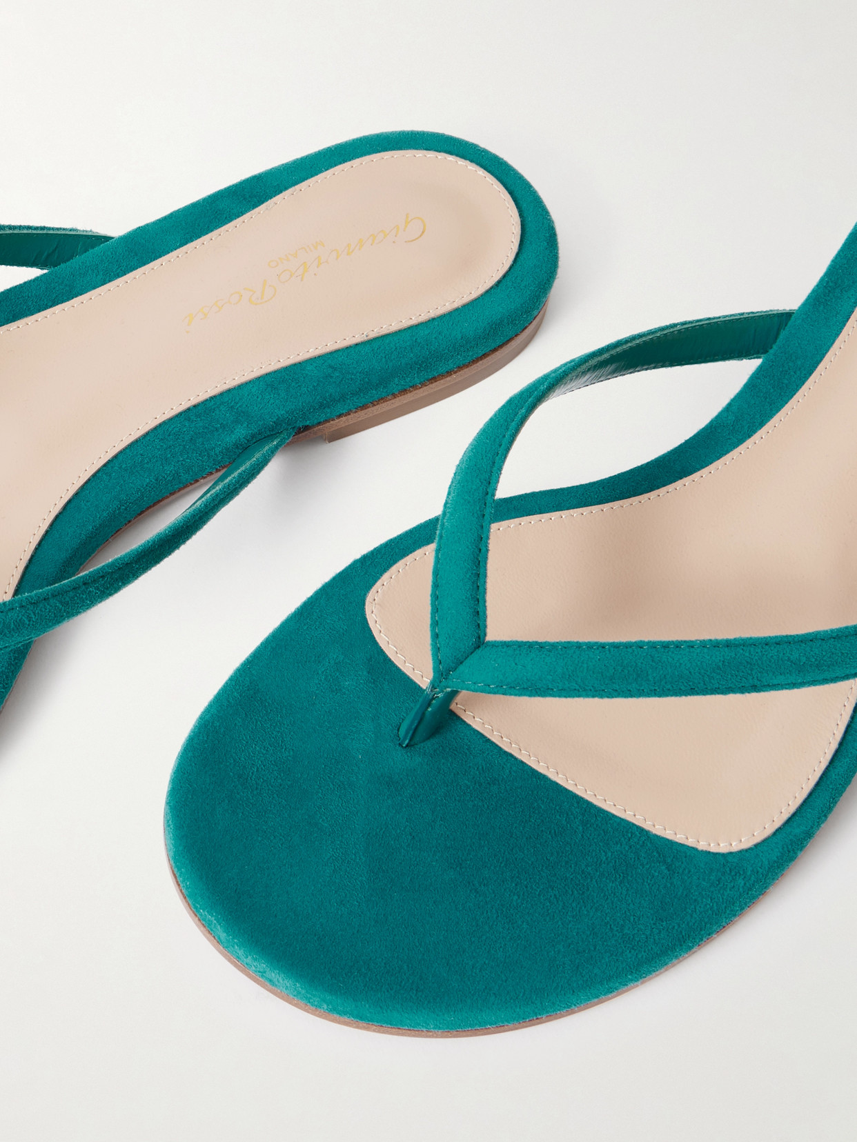 Gianvito Rossi Calypso Suede Sandals In Green