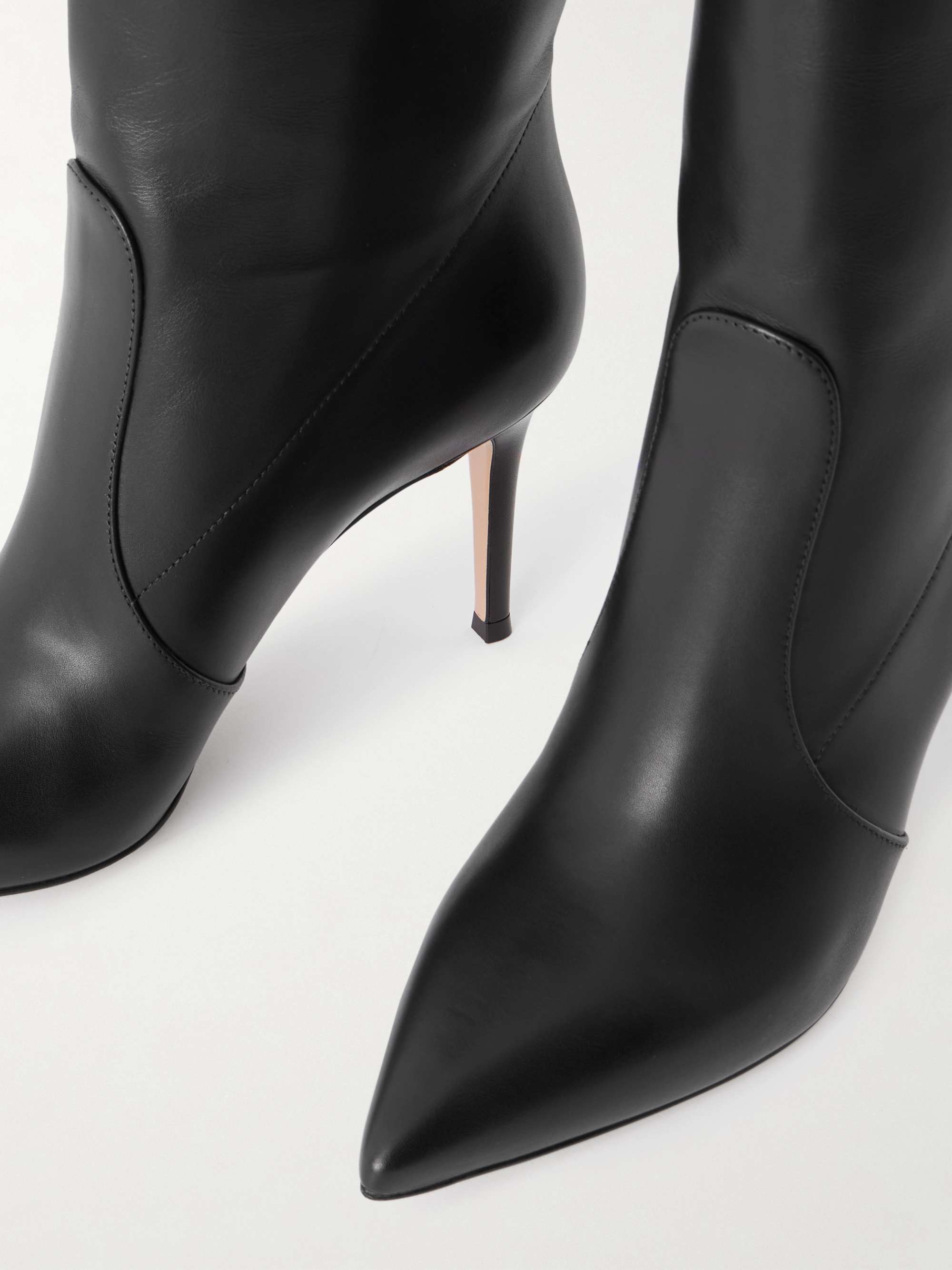 GIANVITO ROSSI Hansen 85 leather knee boots
