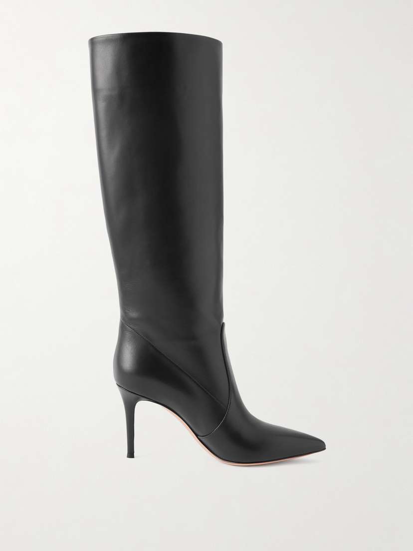 Gianvito Rossi Hansen 85 Leather Knee Boots