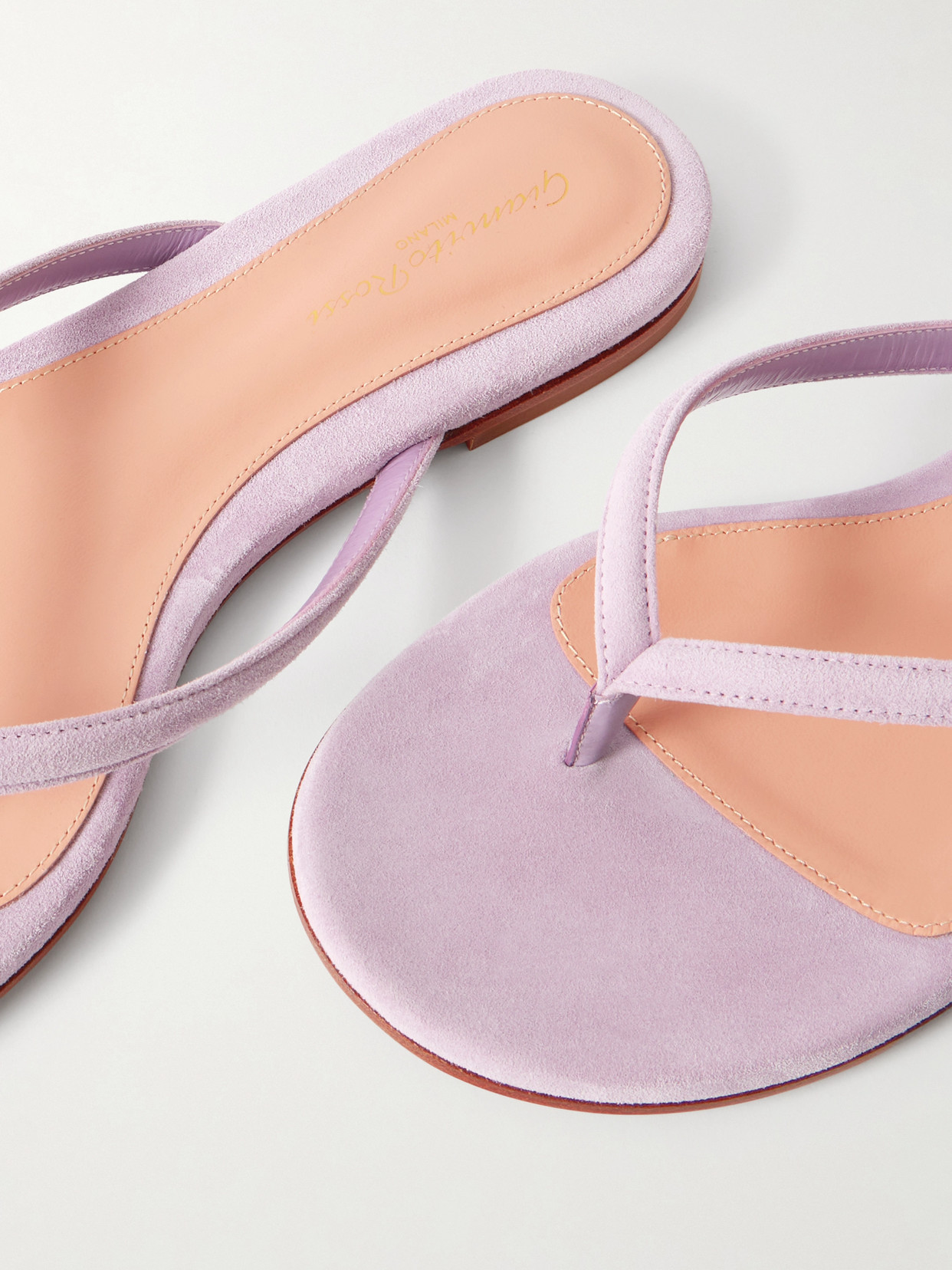 Gianvito Rossi Calypso Suede Sandals In Purple