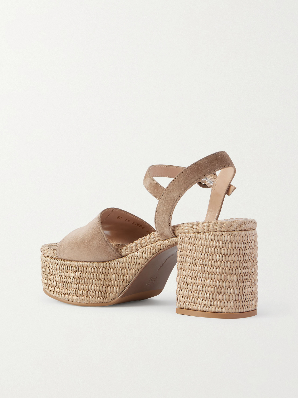 Gianvito Rossi Carol 35 Suede Platform Sandals In Brown