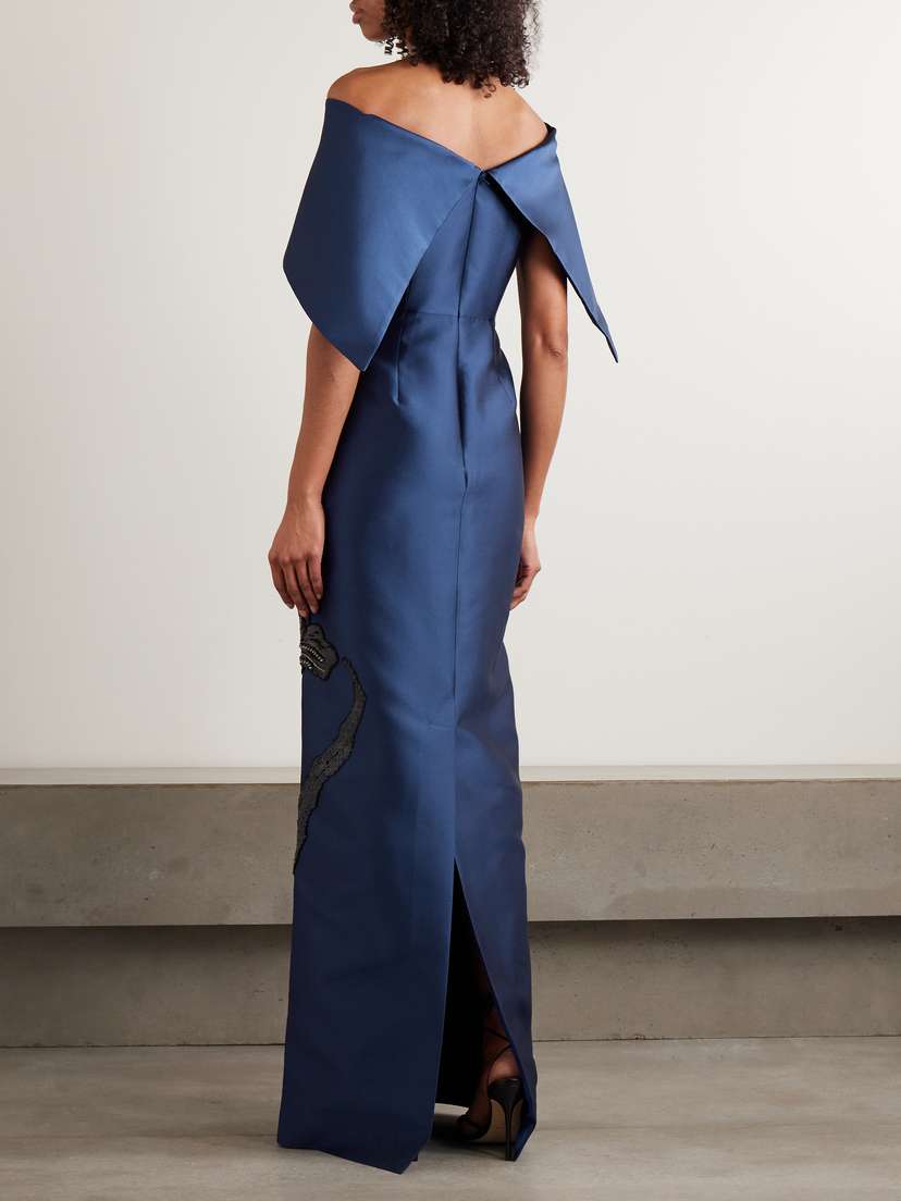 Interior The Mirabel Strapless Twist-front Silk-chiffon Gown |...