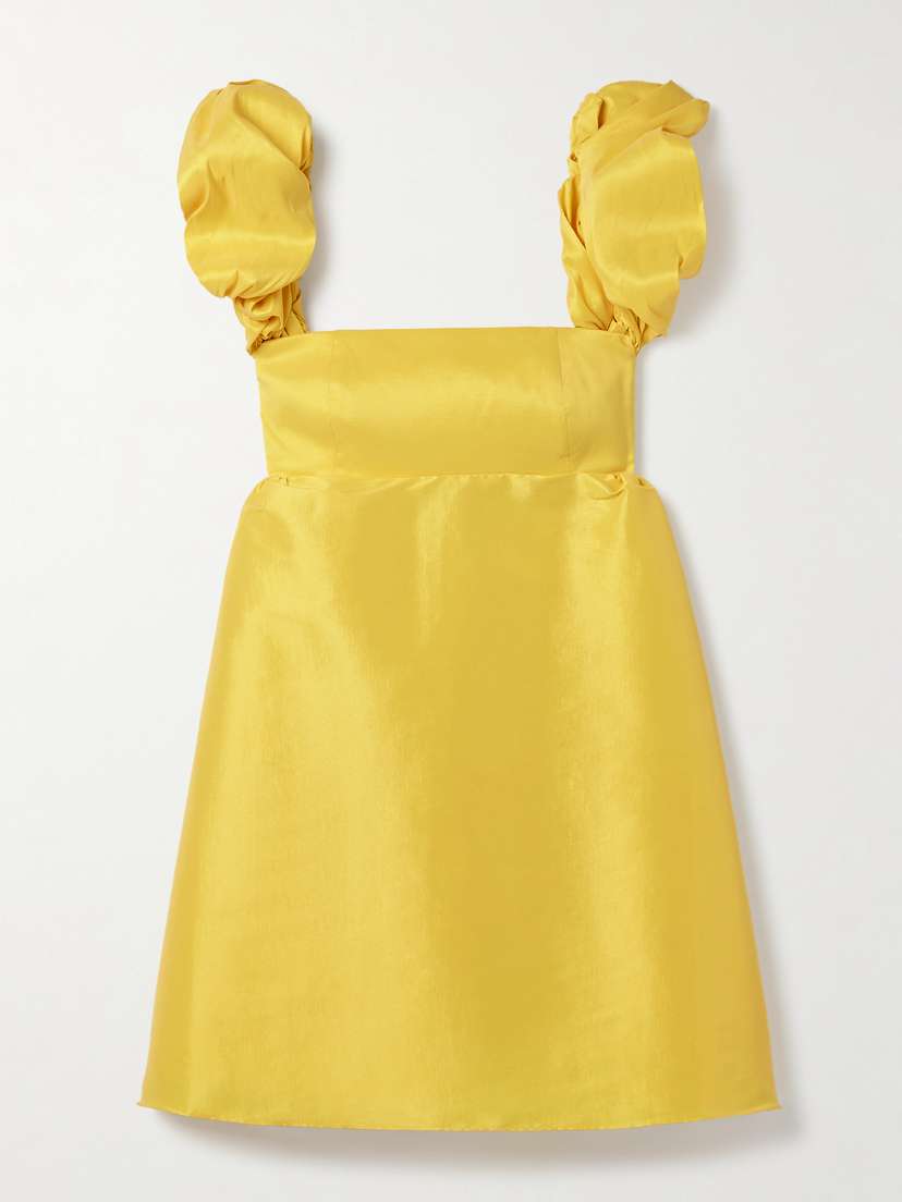 Kika Vargas Angela Taffeta Mini Dress