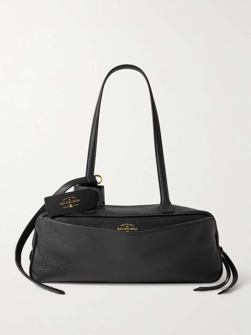 Balenciaga Carrie Small Textured-leather Shoulder Bag