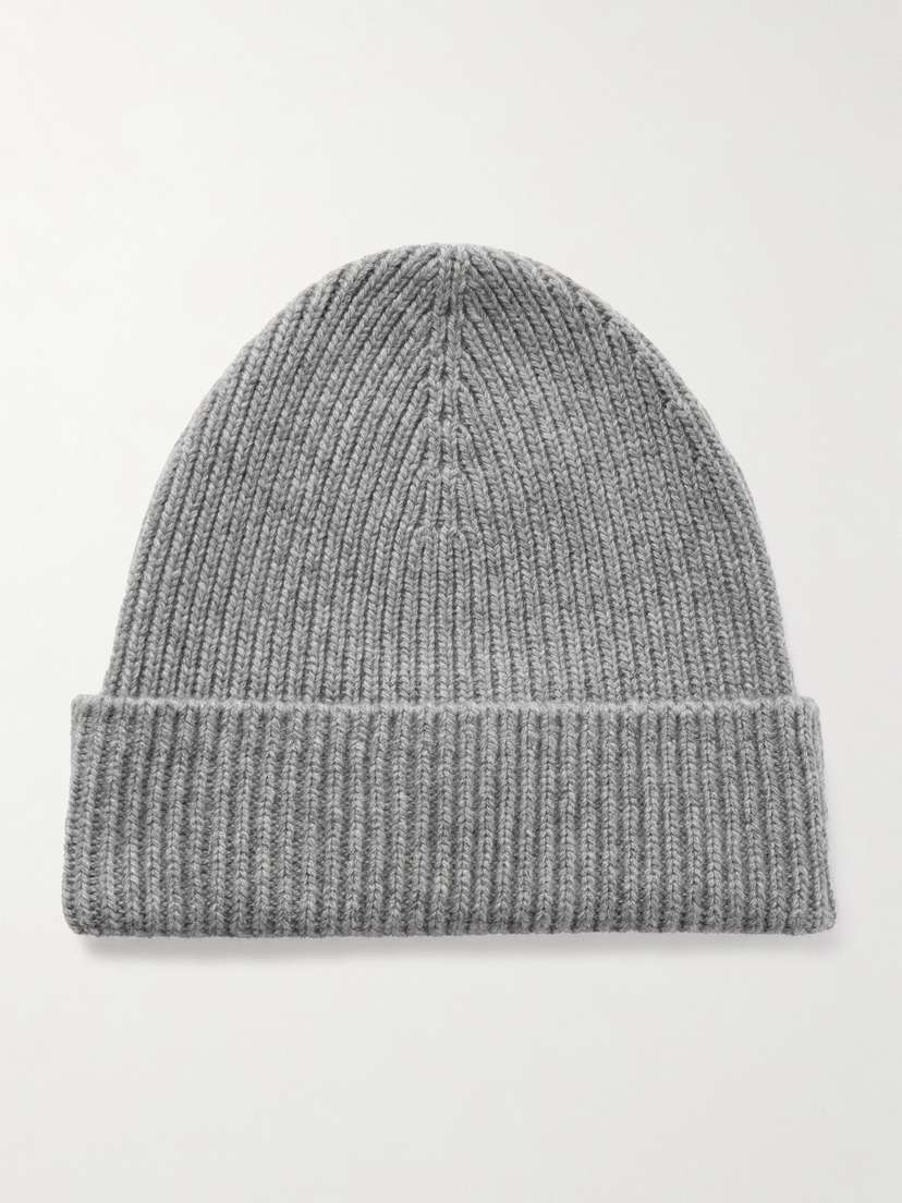 Johnstons of Elgin Ribbed Cashmere Beanie