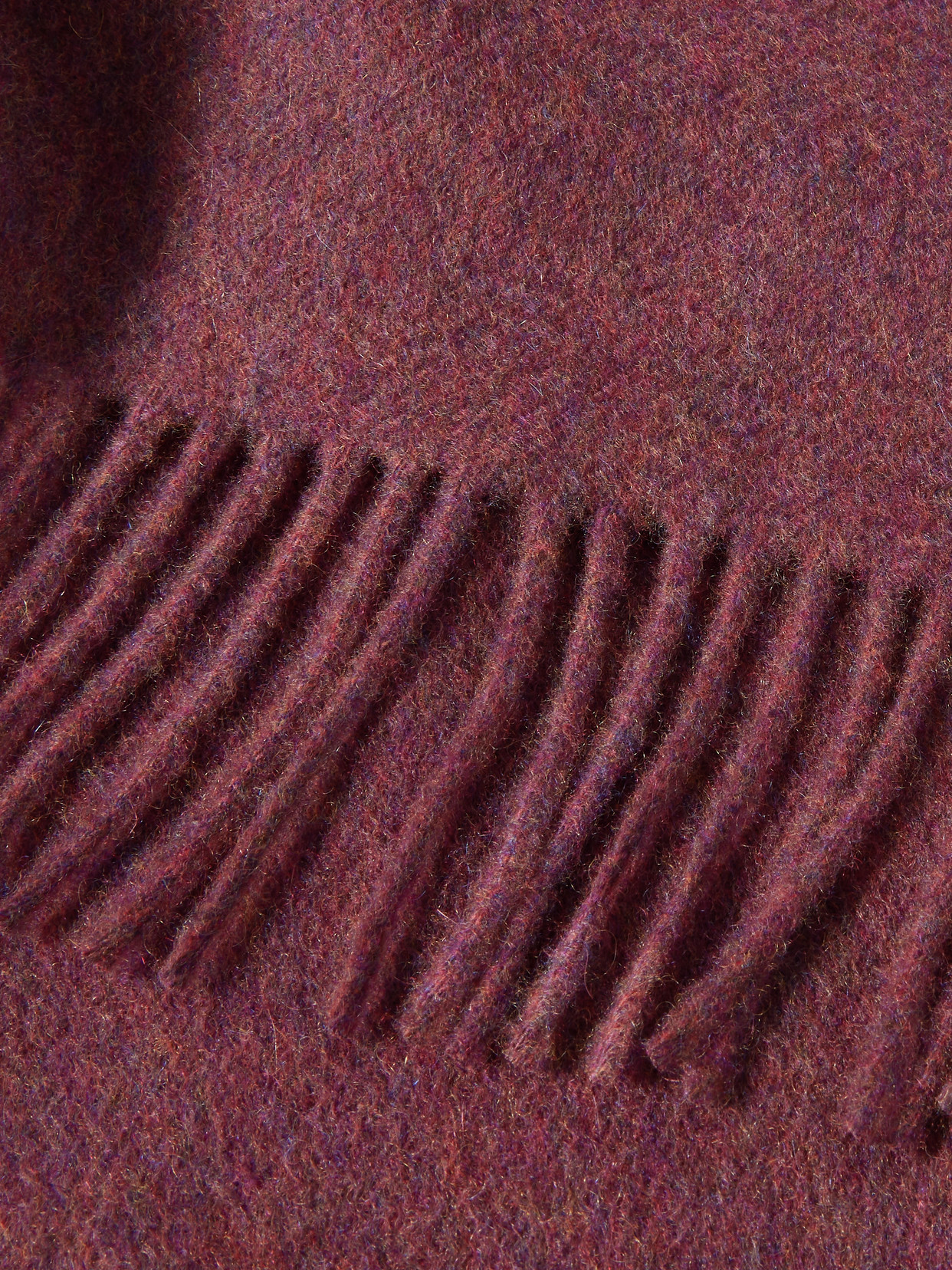 Johnstons Of Elgin Fringed Cashmere Scarf In Red