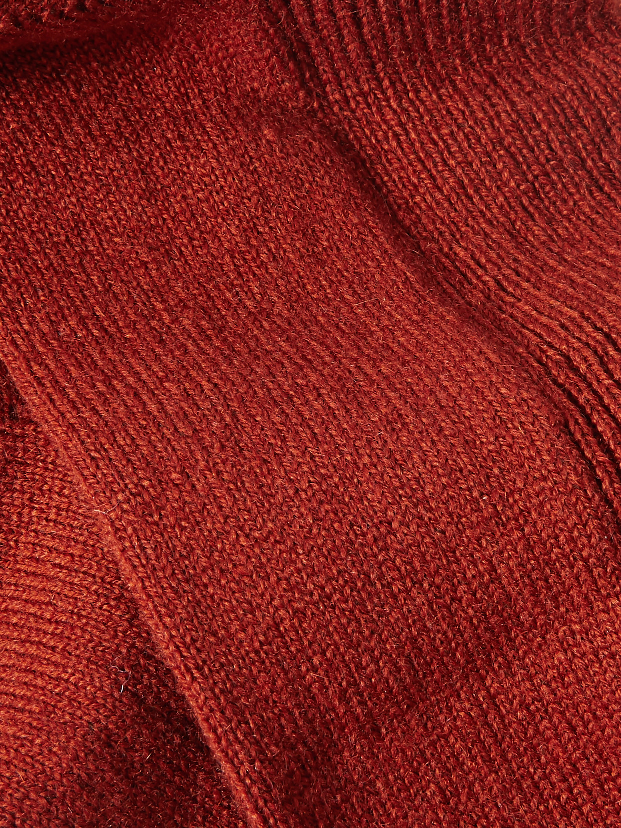 Johnstons Of Elgin Ribbed Cashmere Socks In Red