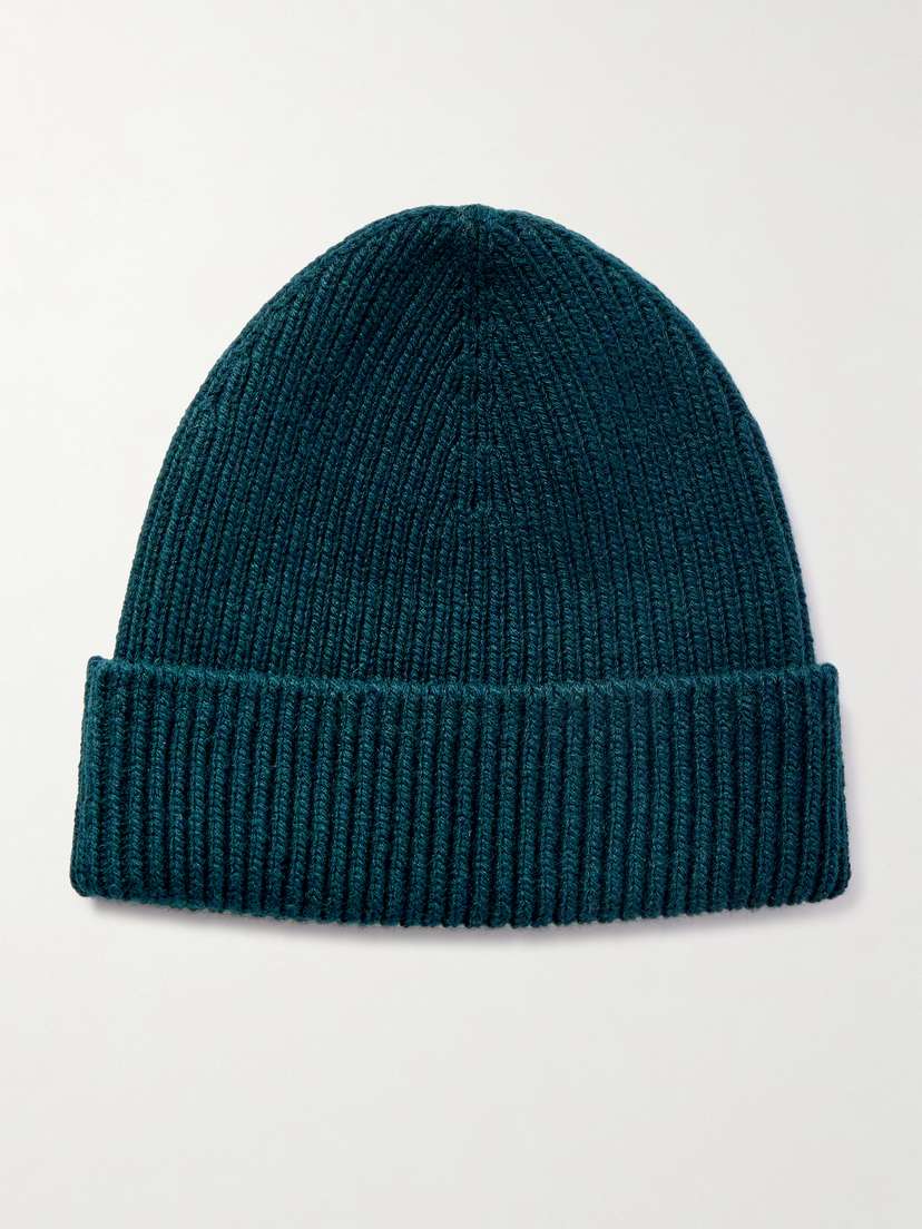Johnstons of Elgin Ribbed Cashmere Beanie