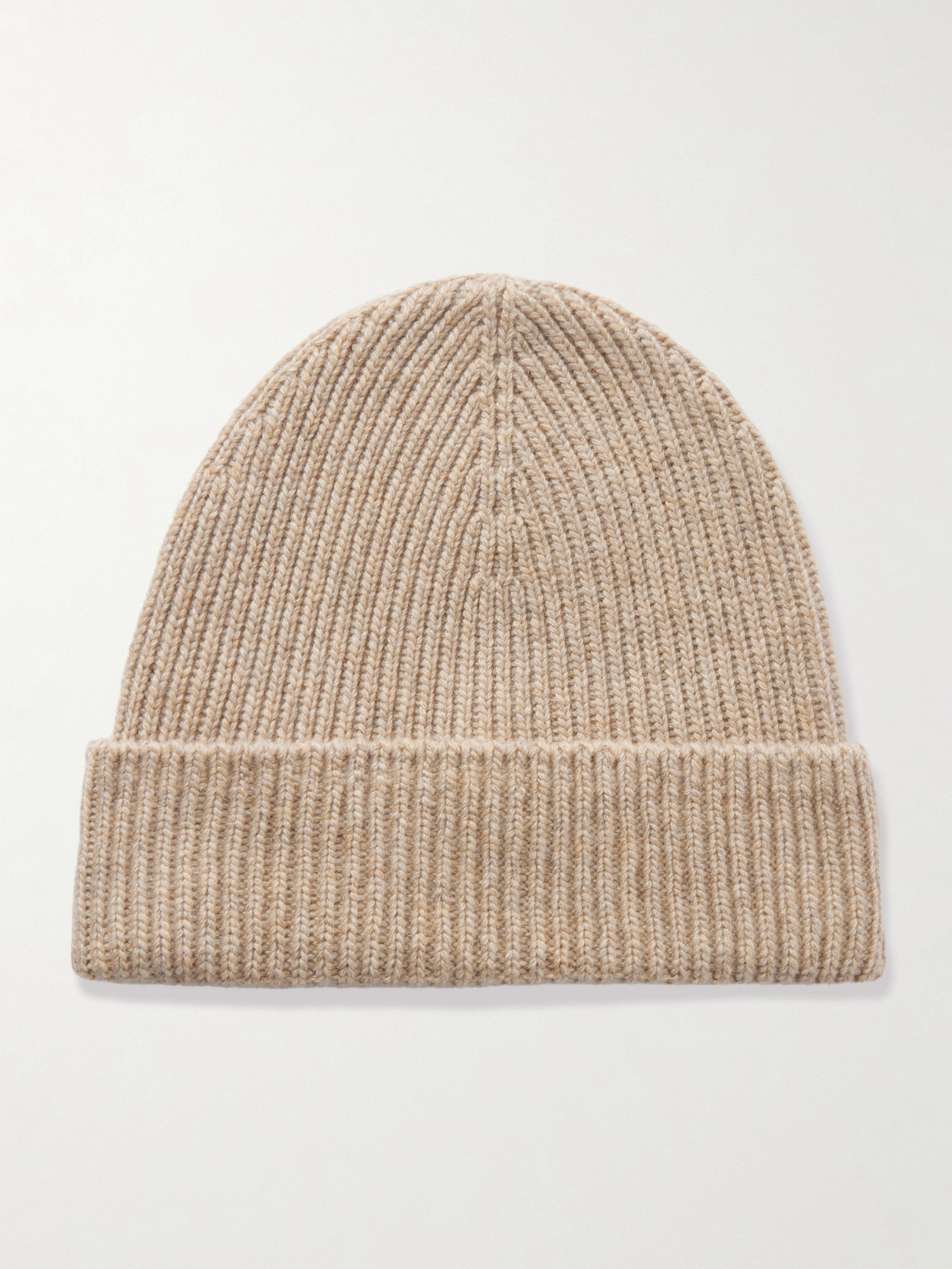 Johnstons Of Elgin Ribbed Cashmere Beanie In Neutral