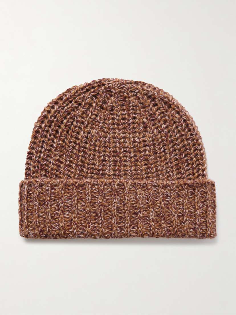 Johnstons of Elgin Ribbed Cashmere Beanie