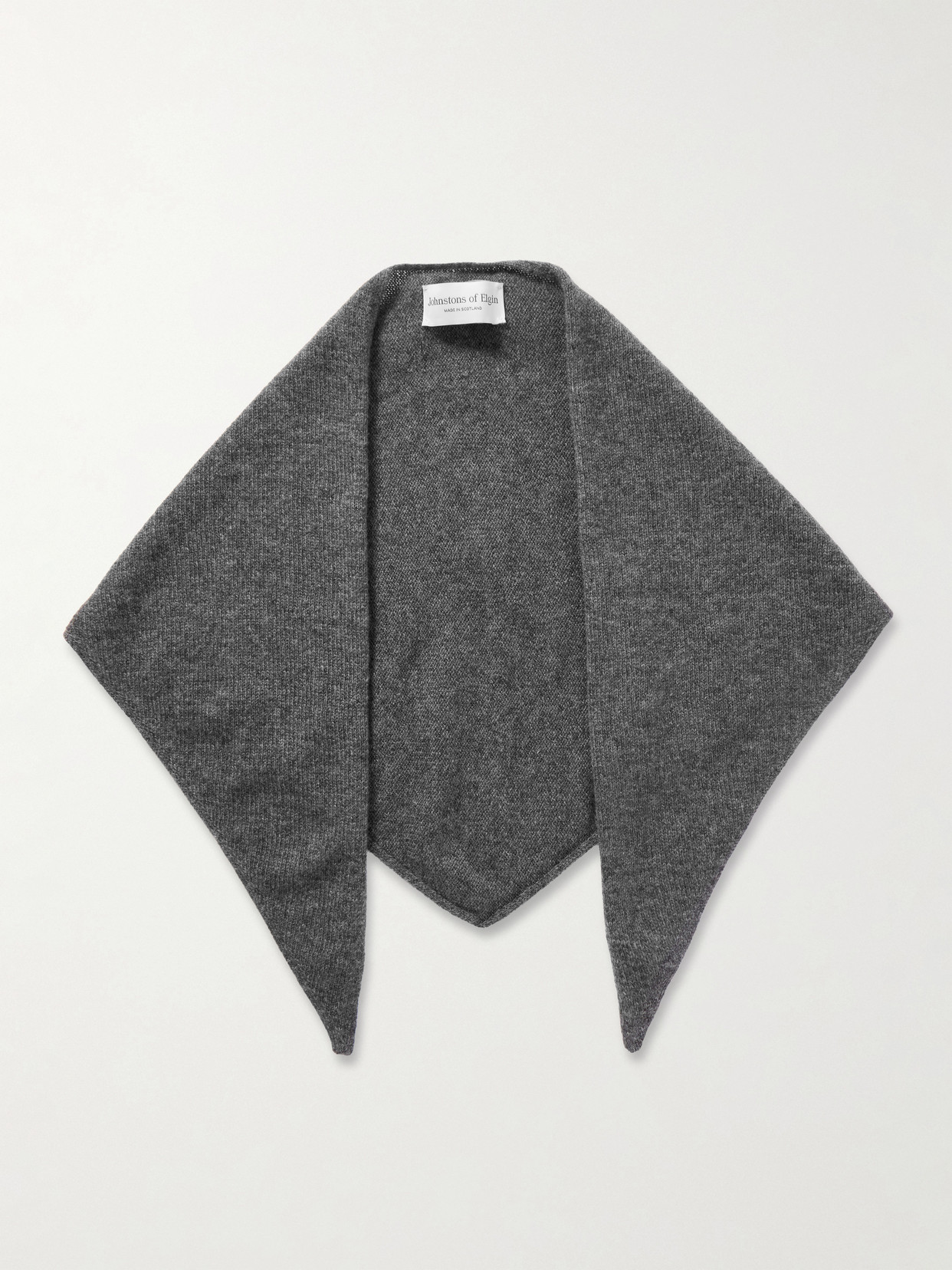 Johnstons Of Elgin Cashmere Scarf In Gray