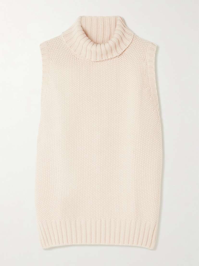 Johnstons of Elgin Cashmere Turtleneck Sweater Vest