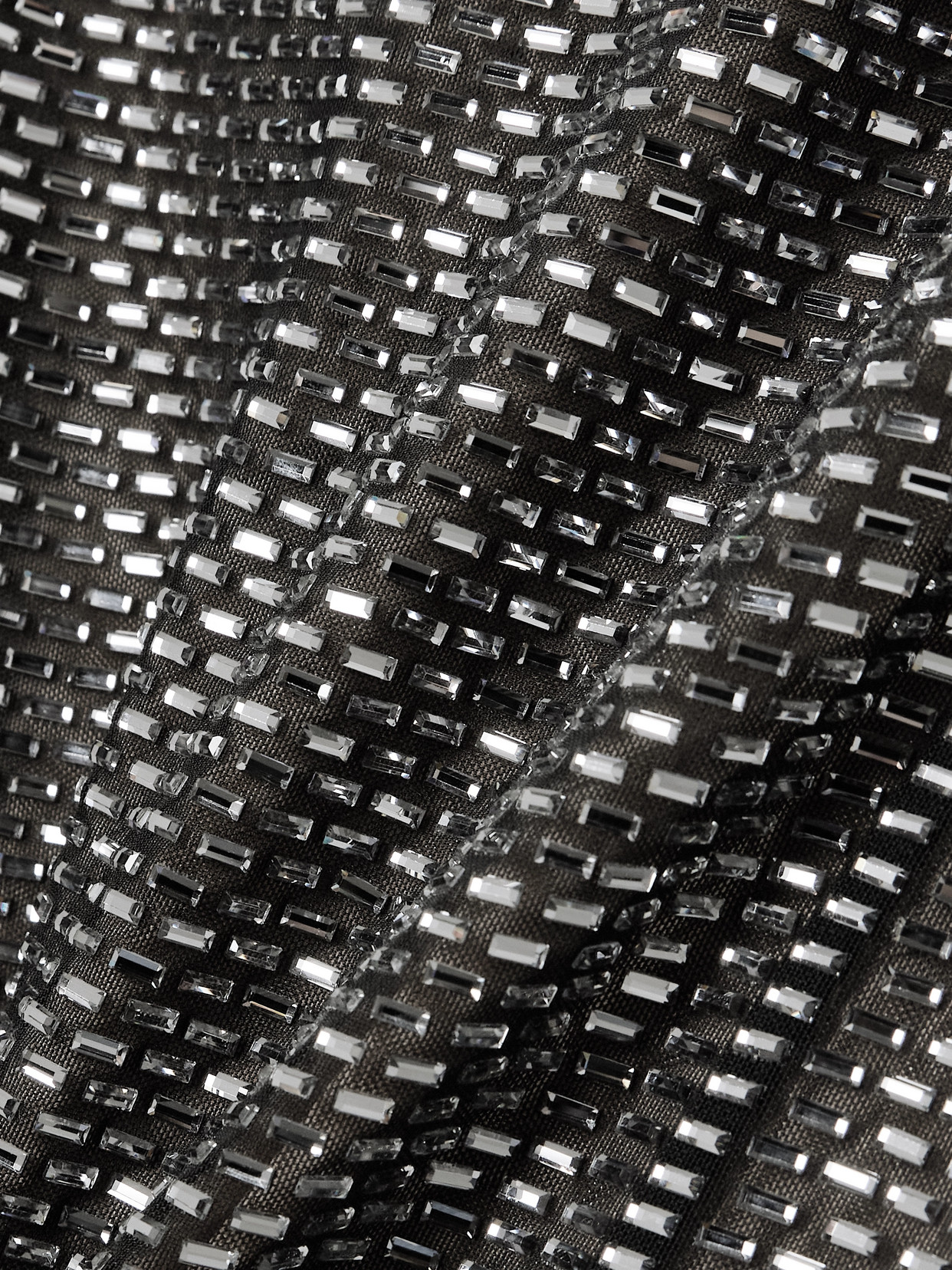 Self-portrait Crystal-embellished Mesh Midi Dress In Gray