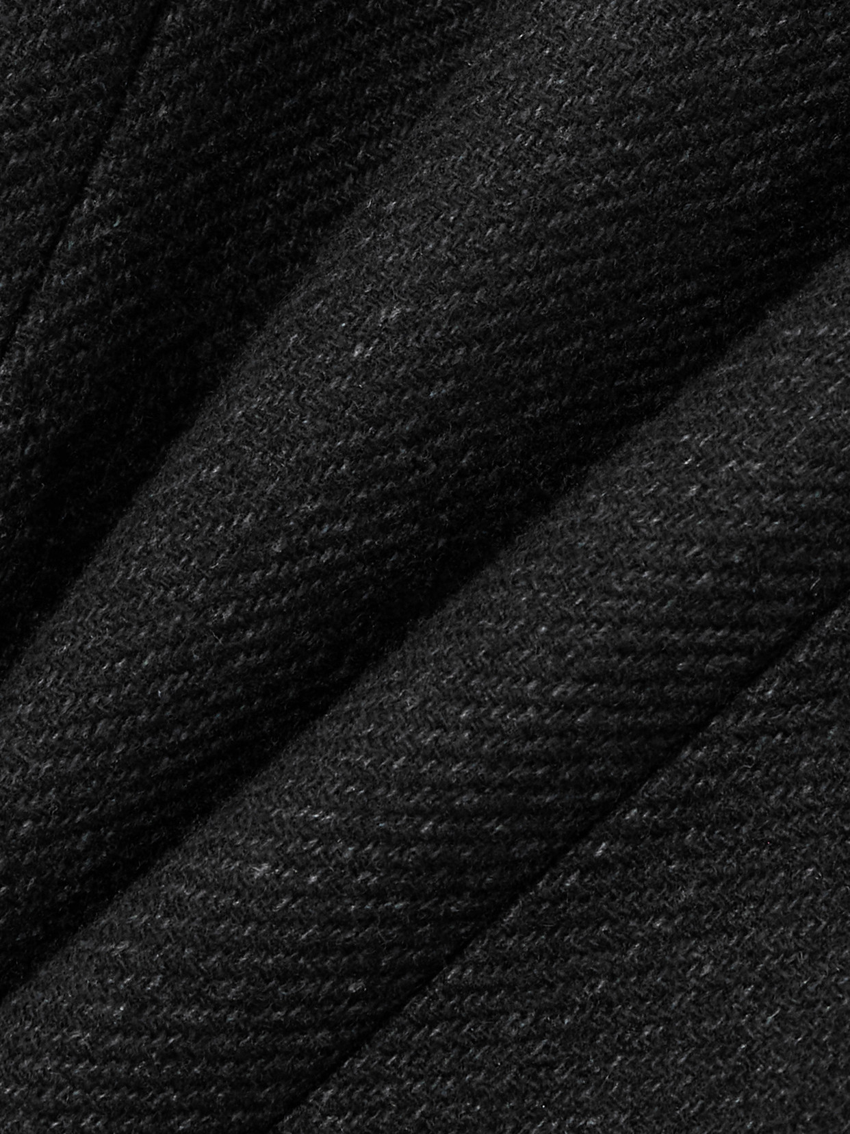 Self-portrait Wool-blend Mini Dress In Black