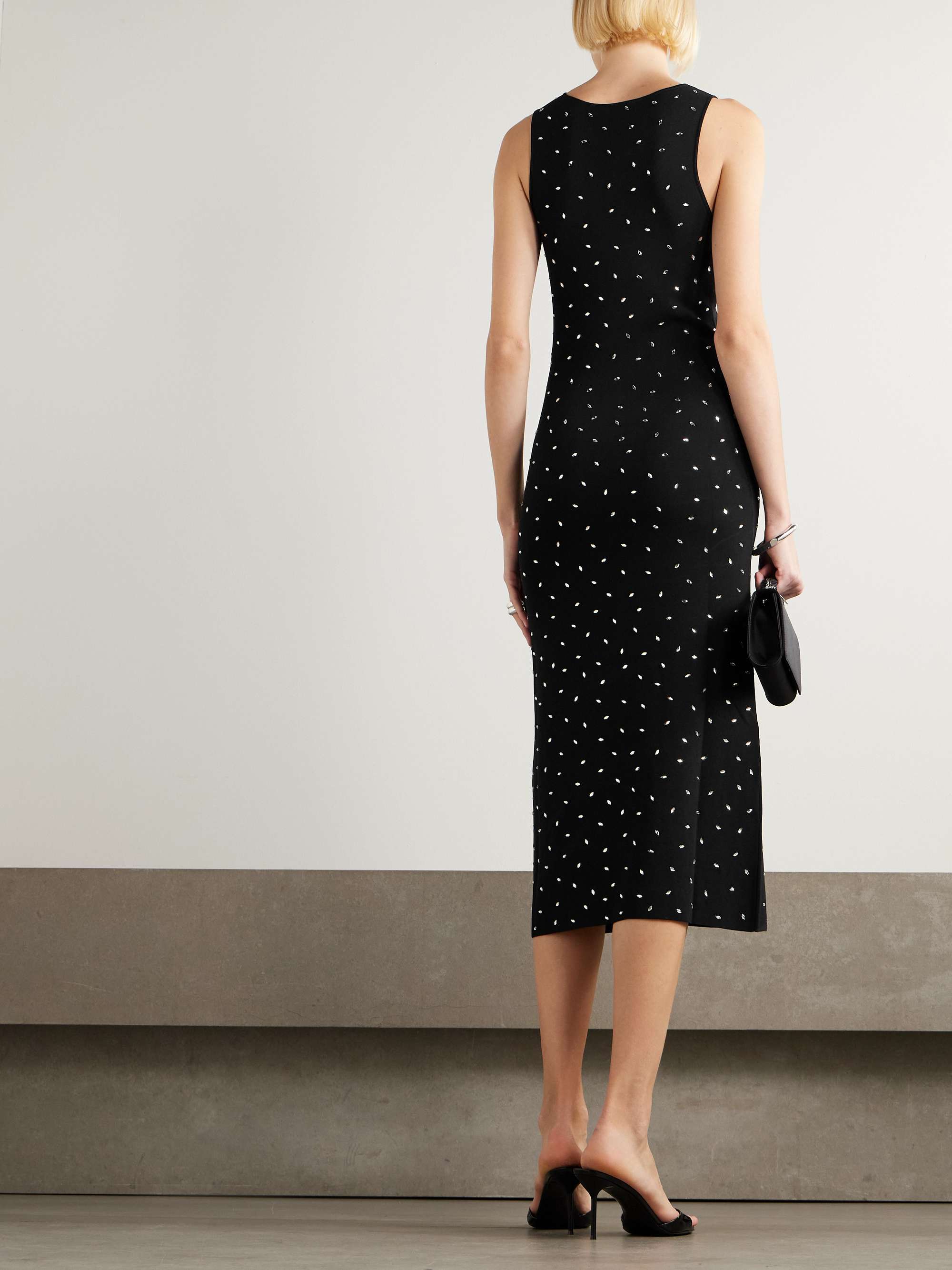 ALTUZARRA Geordie Crystal embellished Jersey Midi Dress NET A PORTER