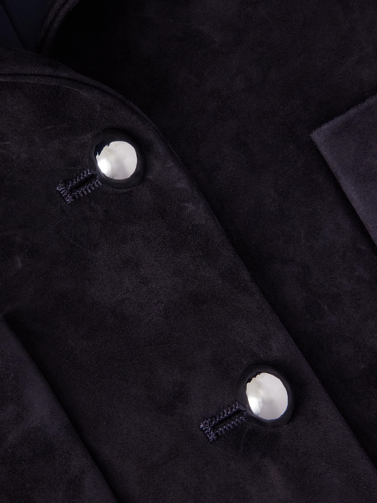 Altuzarra Astley Suede Jacket In Blue