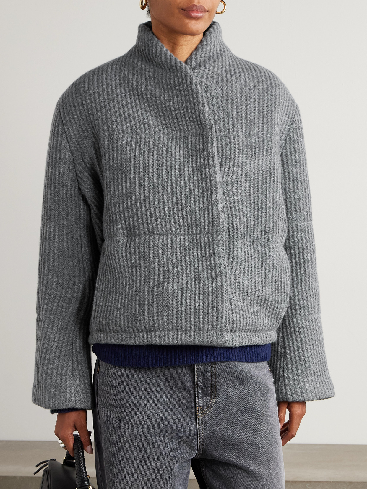 Linz Padded Ribbed Cashmere Jacket