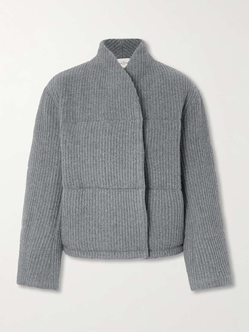 Le Kasha Linz Padded Ribbed Cashmere Jacket