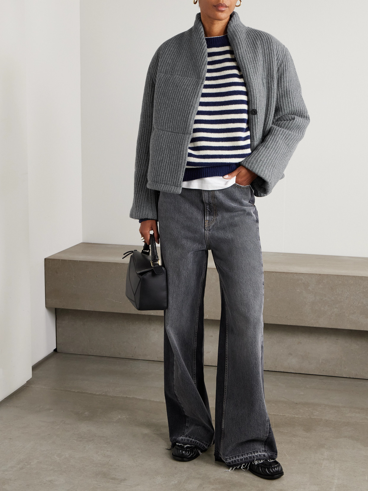 Linz Padded Ribbed Cashmere Jacket