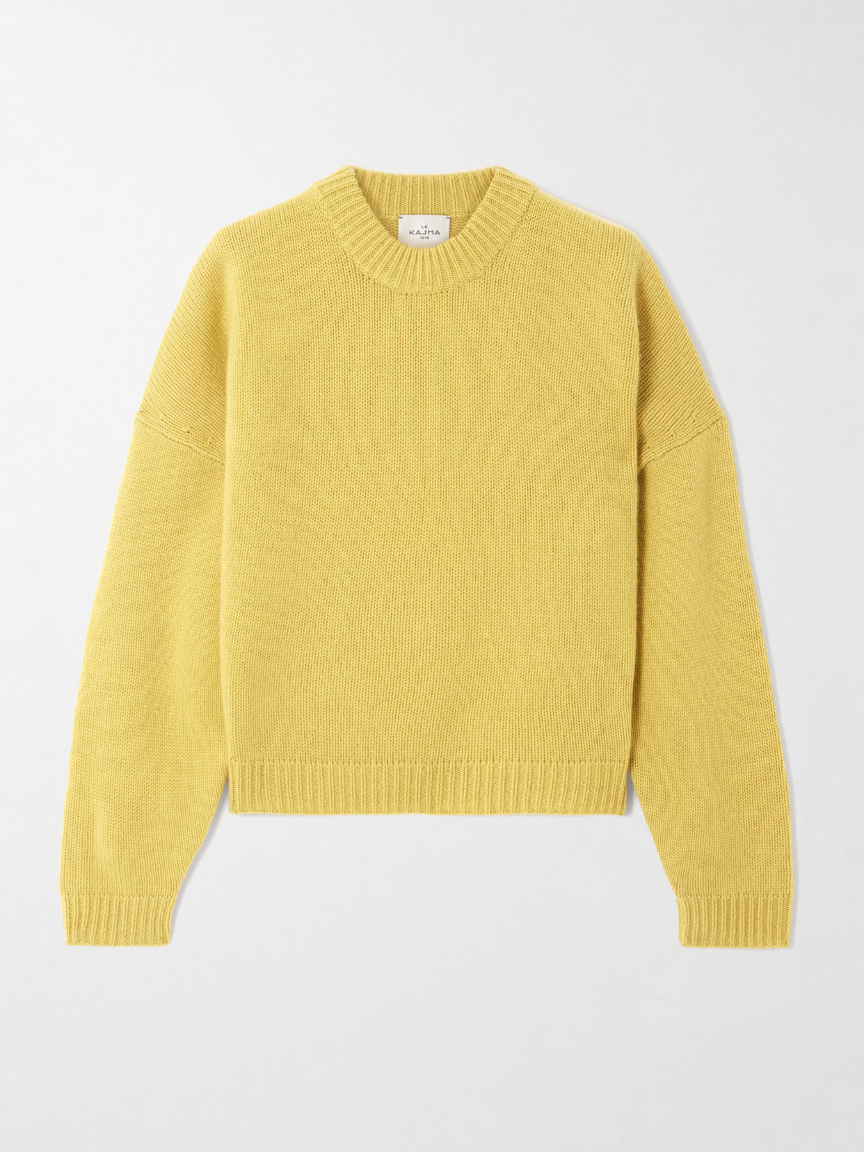 Le Kasha Anong Organic Cashmere Sweater In Yellow