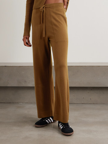 Le Kasha Suria organic cashmere wide-leg pants