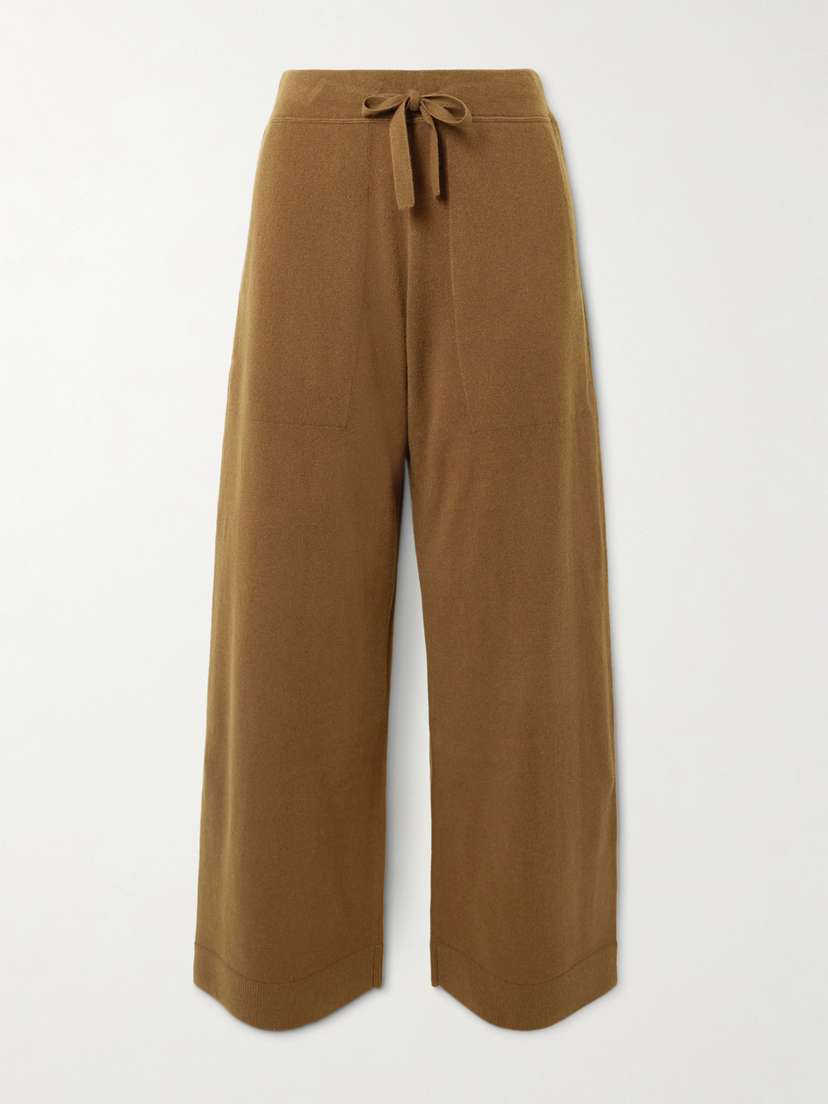 Le Kasha Suria Organic Cashmere Wide-leg Pants