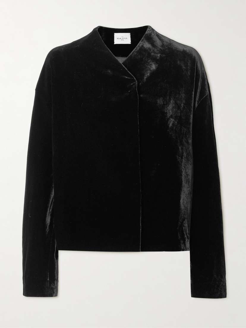 Le Kasha Dodav Velvet Wrap Jacket