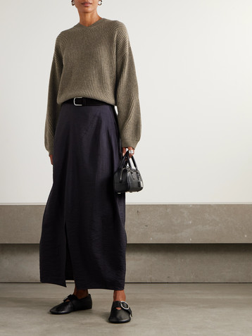 Le Kasha Palermo ribbed organic cashmere sweater