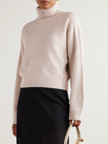 Le Kasha Bangkok ribbed organic cashmere turtleneck sweater