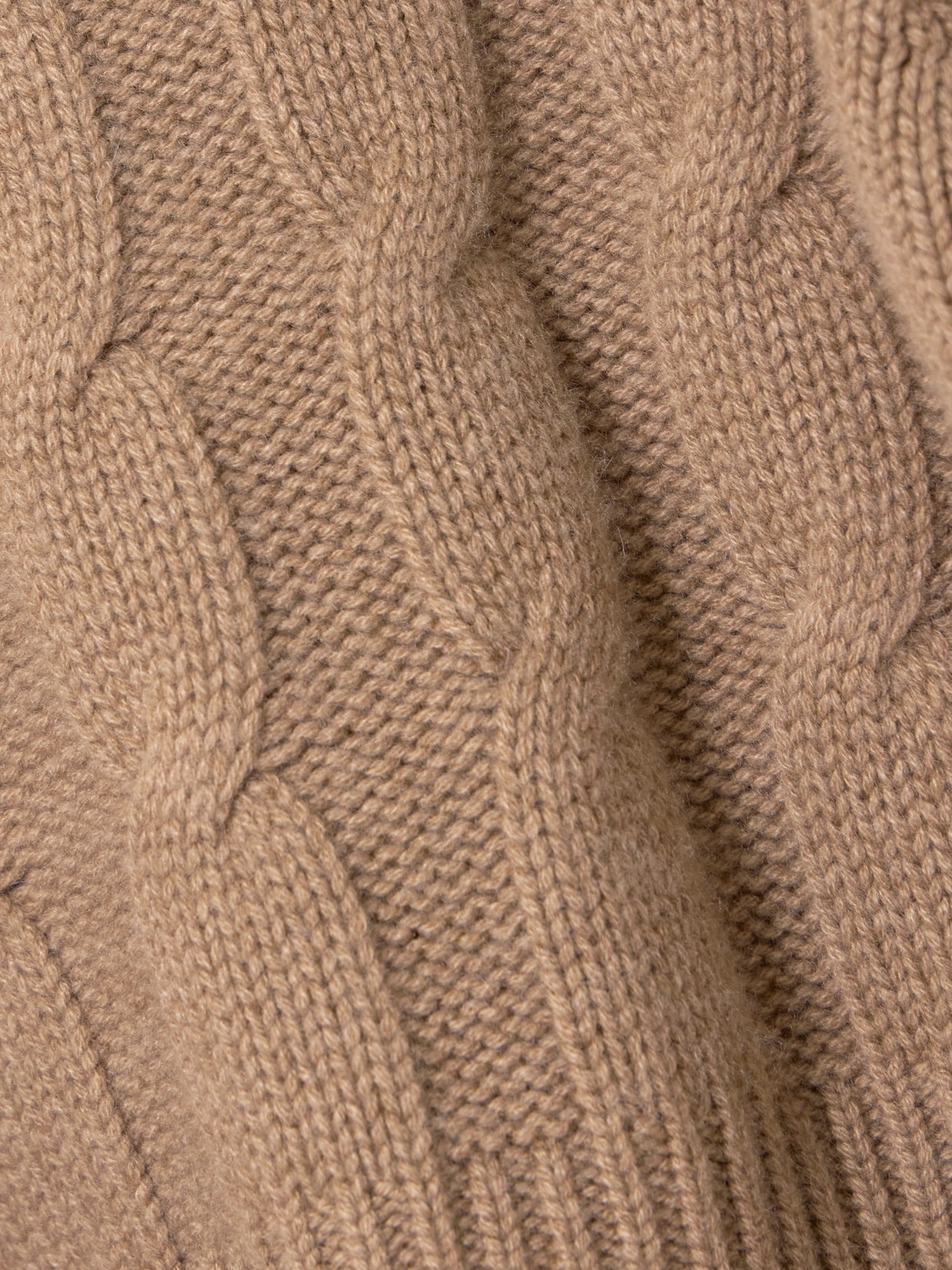 Le Kasha Murano Cropped Cable-knit Organic Cashmere Turtleneck Sweater In Neutral