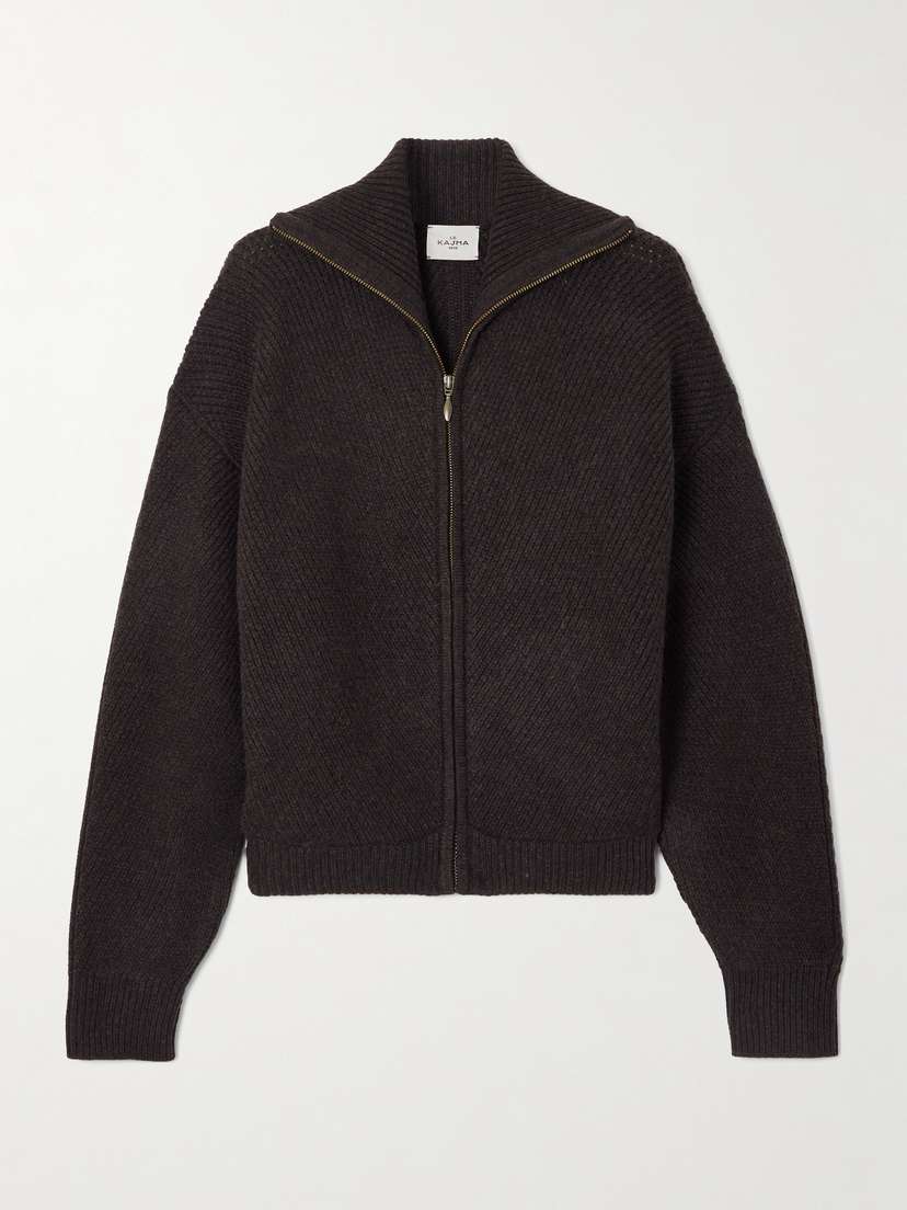 Le Kasha Torsby Ribbed Organic Cashmere Cardigan