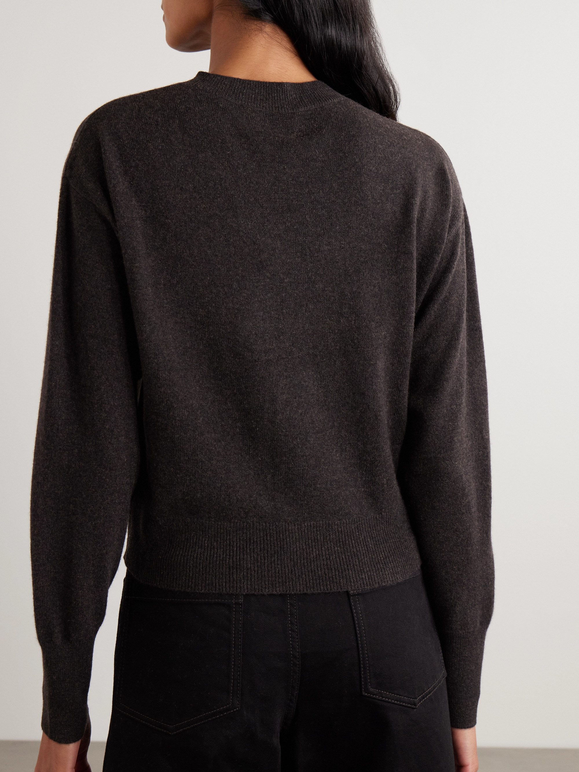 Le Kasha Menorca cropped organic cashmere sweater