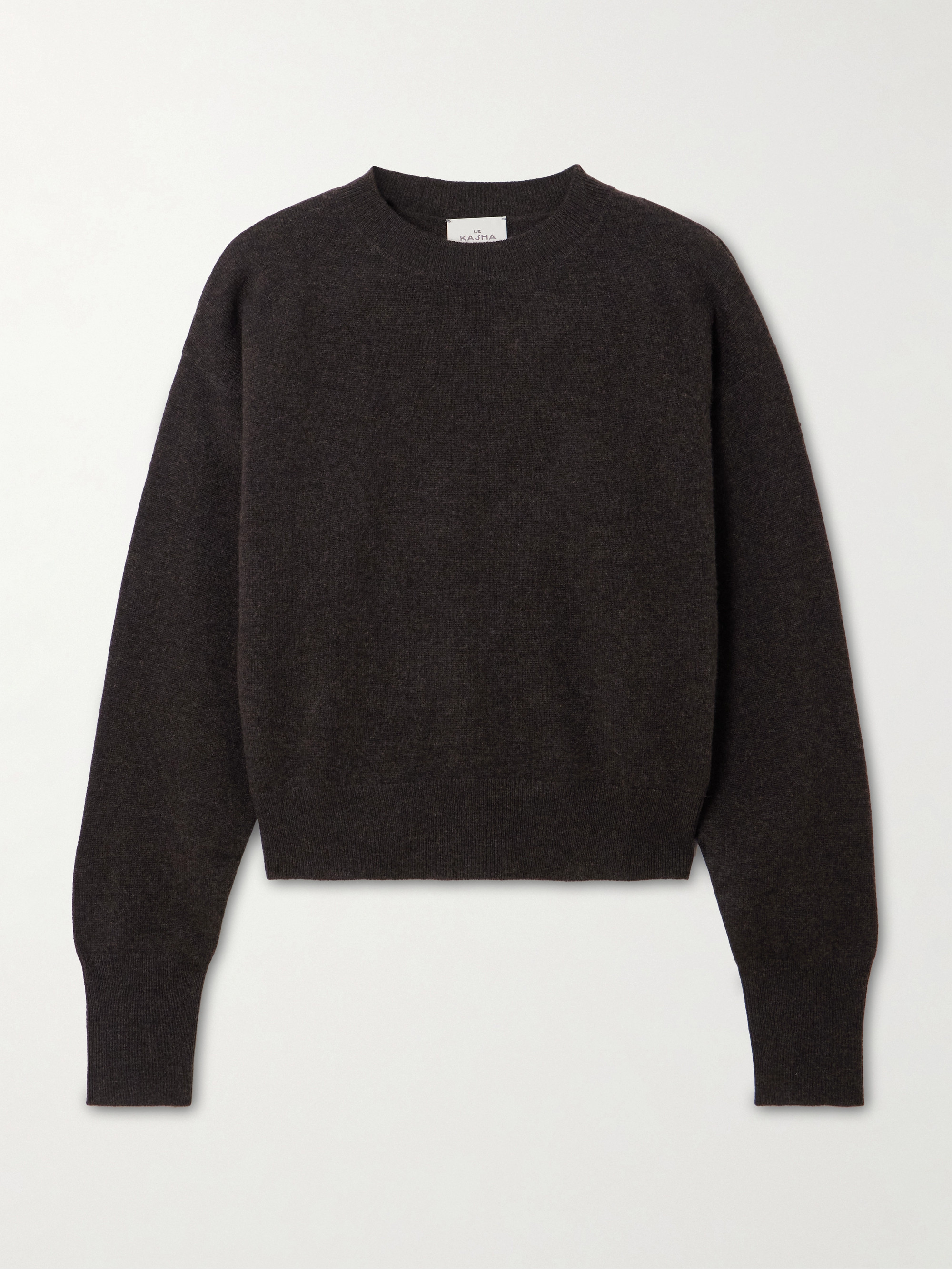 Le Kasha Menorca cropped organic cashmere sweater