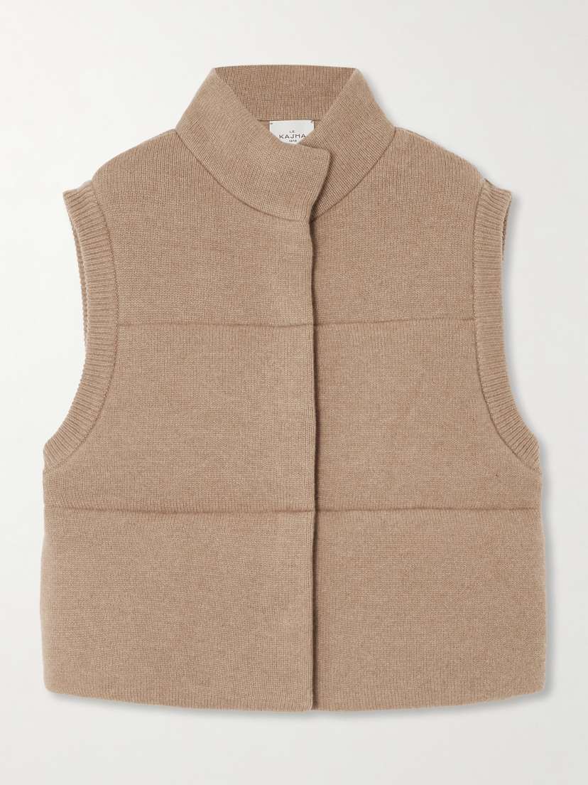 Le Kasha Montana Quilted Organic Cashmere Vest