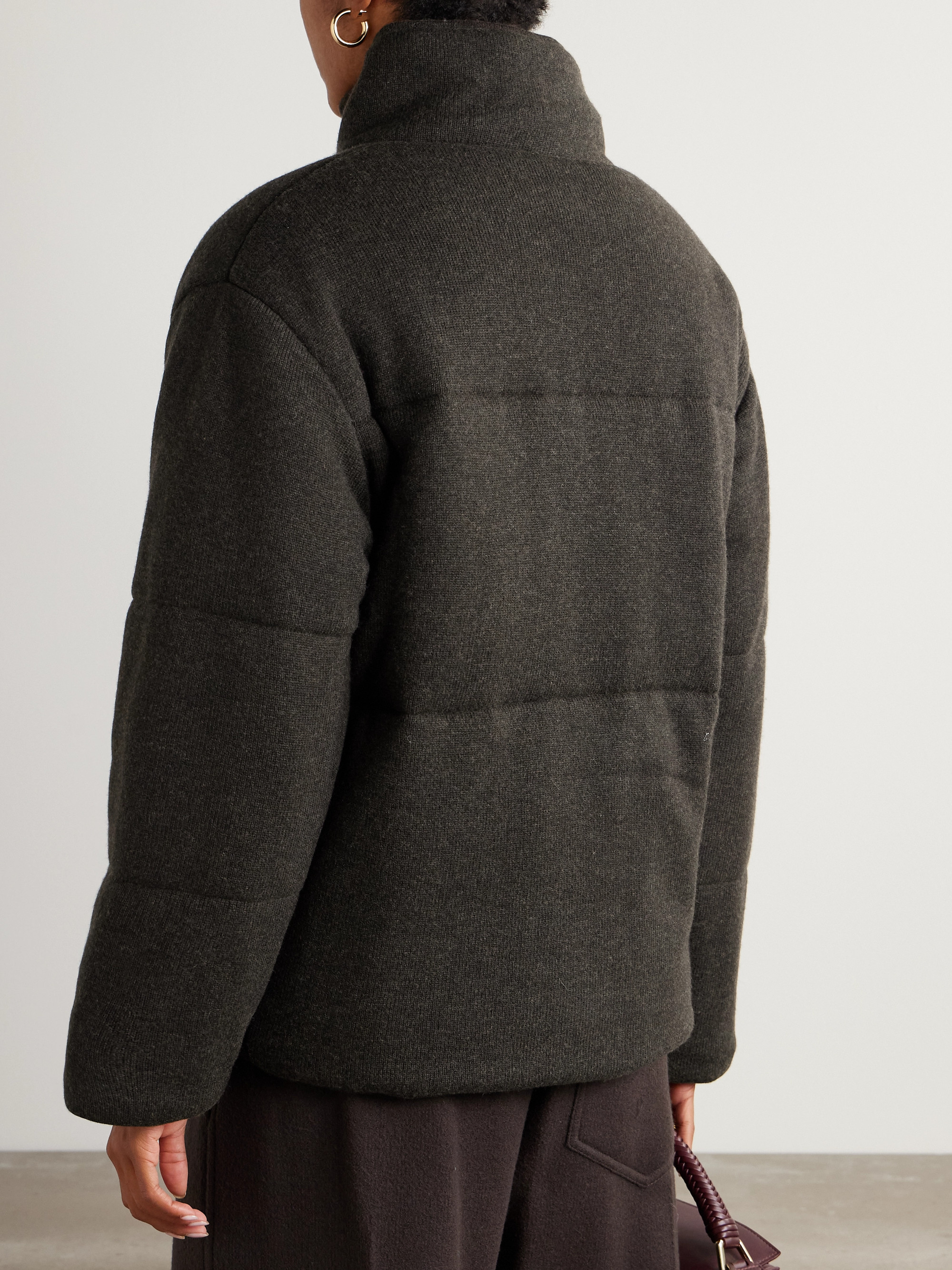 Le Kasha Dillon padded organic cashmere jacket thumbnail