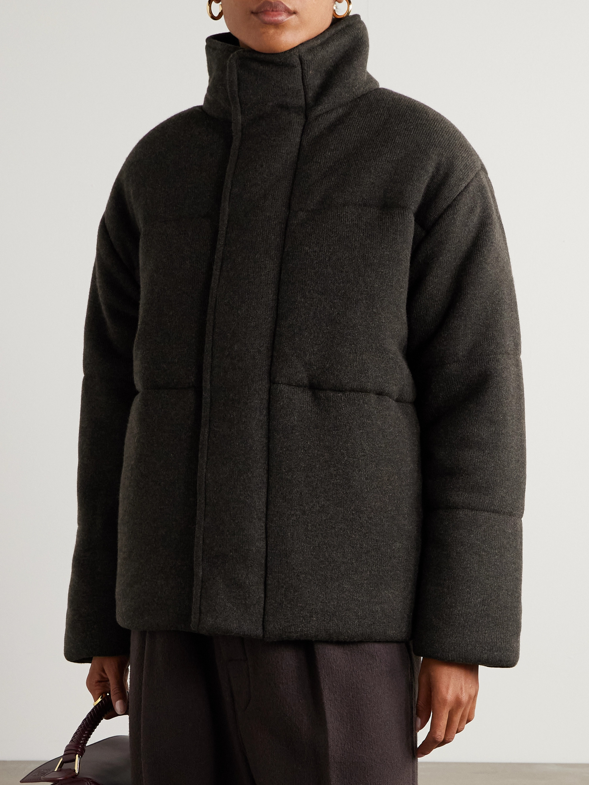 Le Kasha Dillon padded organic cashmere jacket