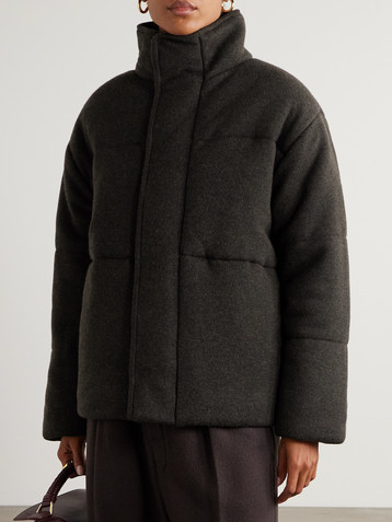 Le Kasha Dillon padded organic cashmere jacket