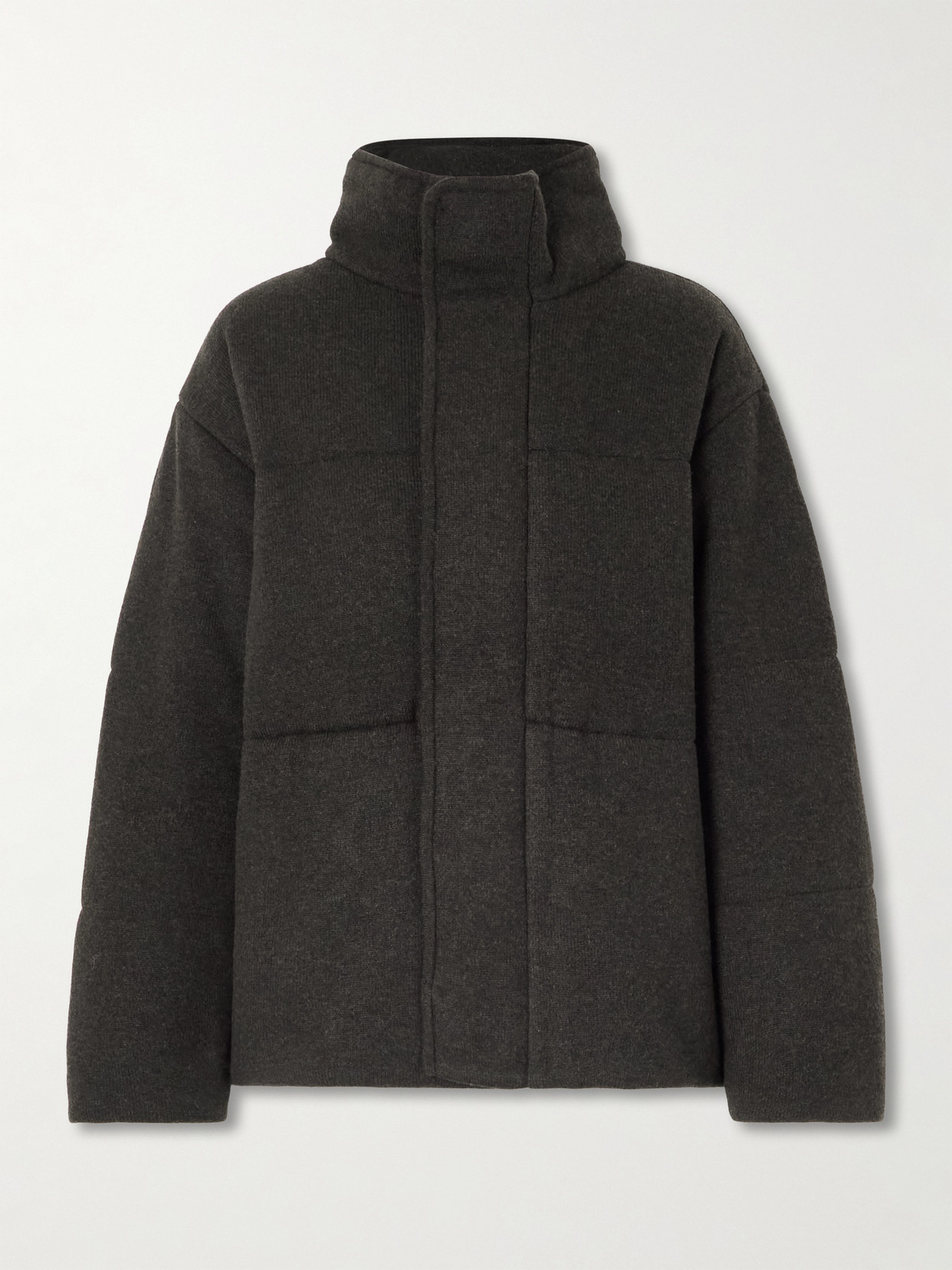 Le Kasha Dillon Padded Organic Cashmere Jacket In Black
