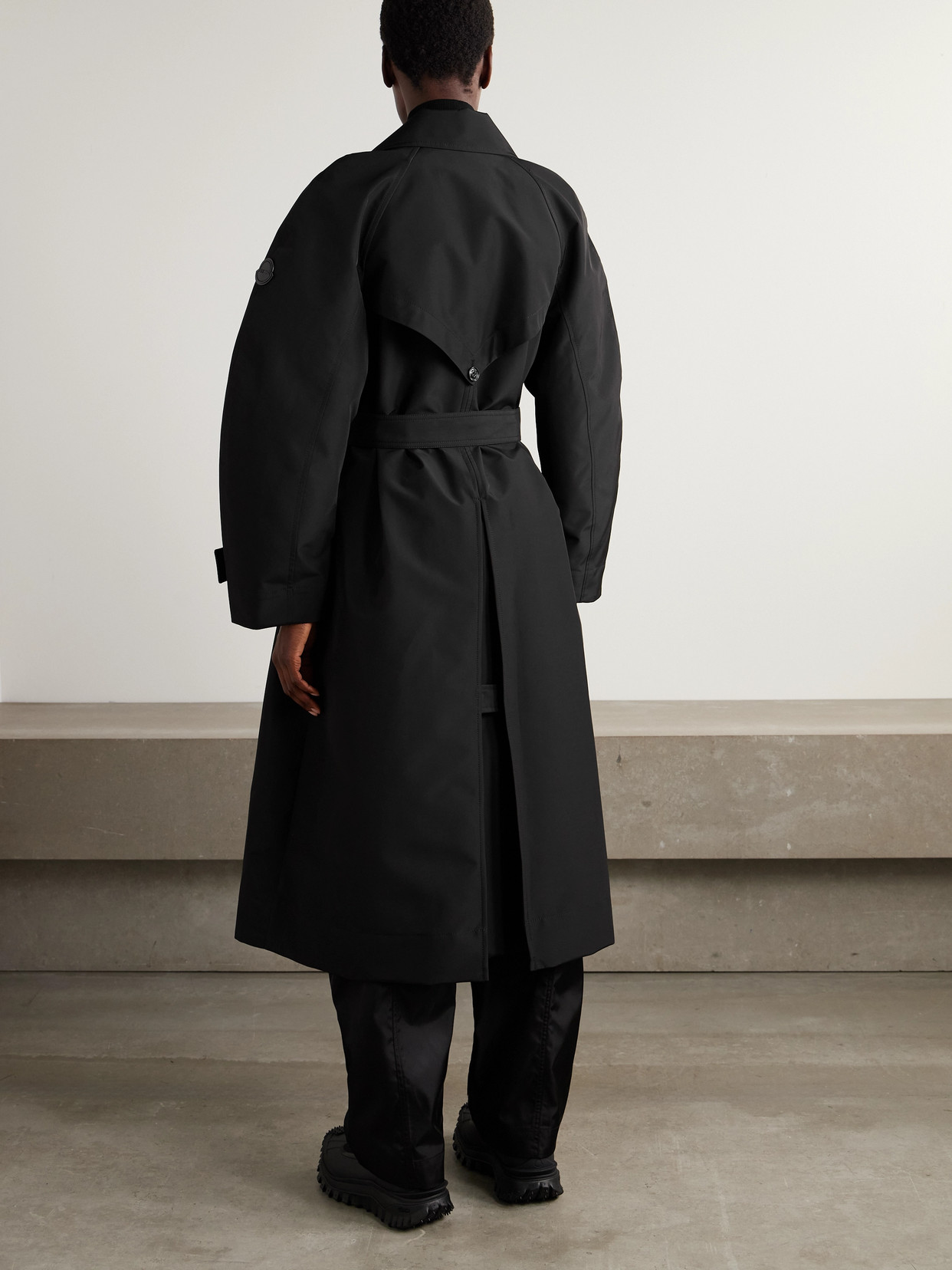 Moncler Genius Moncler X Edward Enninful Zake Technical Trench Coat In Black