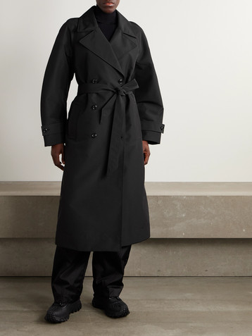 MONCLER GENIUS + Edward Enninful Zake belted double-breasted shell trench coat