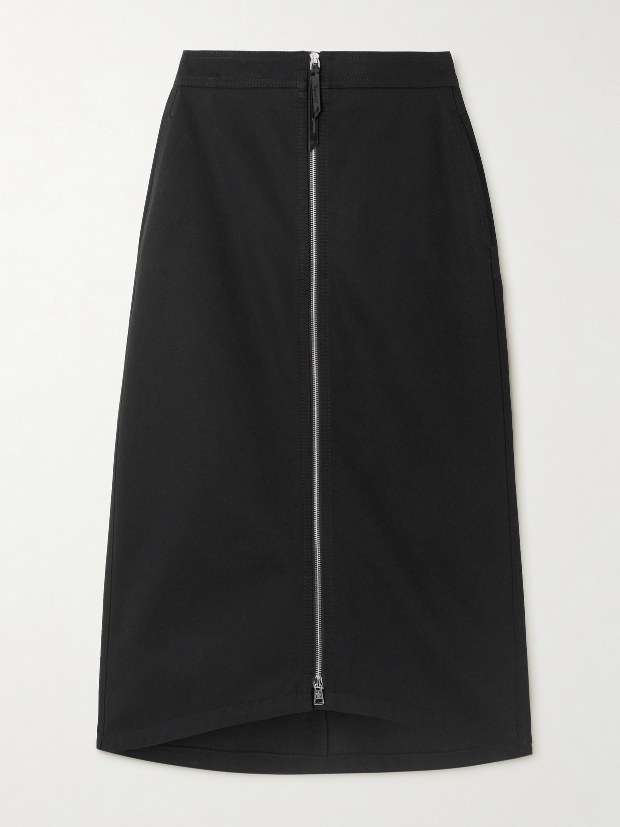 Moncler Genius + Edward Enninful Cotton-twill Midi Skirt In Black