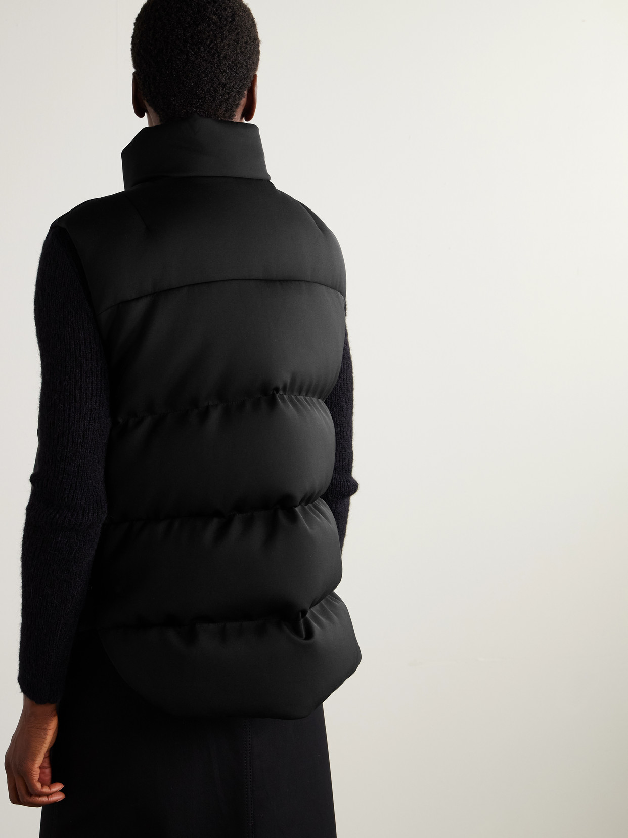 Moncler Genius Moncler X Edward Enninful Otis Oversized Down Vest In Black